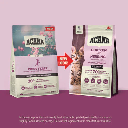 Acana First Feast Chicken with Herring Kitten Dry Food - 340G
