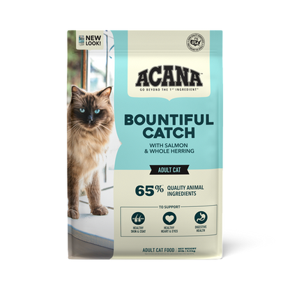 Acana Bountiful Catch Salmon with Herring Adult Dry Cat Food - 340G