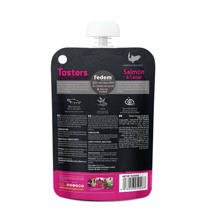 Fedem Tasters Creamy Cat Snack – Salmon & Catnip 80g