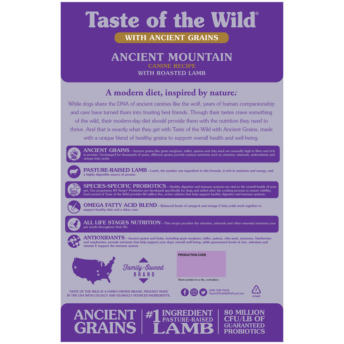 Ancient Mountain Canine Recipe 2.27Kg
