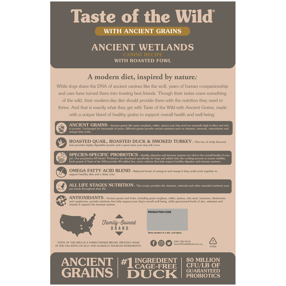 Ancient Wetlands Canine Recipe 2.27Kg