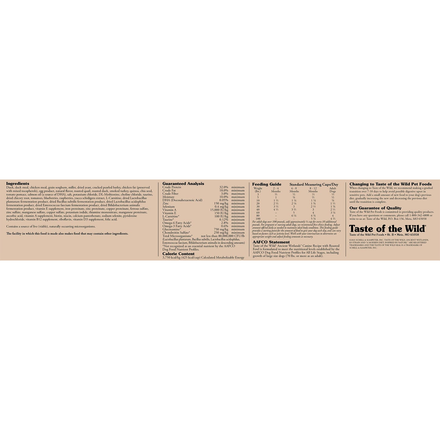 Ancient Wetlands Canine Recipe 2.27Kg