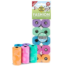 Bags on Board Fashion Assorted 4.54L Dog Poop Bags (22.8x35.5x15