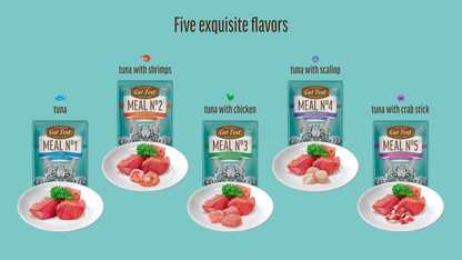 Cat Fest Meal No 2 Cat Food in Jelly-Tuna With Shrimp 12x50g 12pcs/box