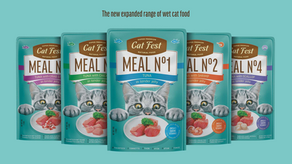 Cat Fest Meal No 4 Cat Food in Jelly-Tuna With Scallop 12x50g 12pcs/box