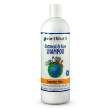 earthbath® Oatmeal &amp; Aloe Shampoo, Fragrance Free, Helps Relieve Itchy Dry Skin, Made in USA, 16 oz