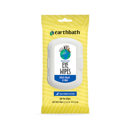 Earthbath Hypoallergenic Eye Wipes (Witch Hazel & Aloe) - 30 Wipes