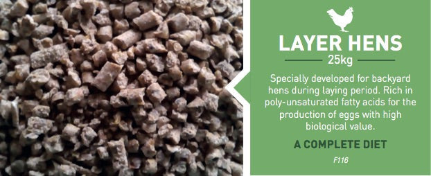 F116 Feed for Layer Hens 25 KG