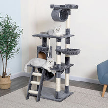 Go Pet Club 62" Classic Cat Tree with Sisal Covered PostsOverall Size : 27"L x 38"W x 62"H