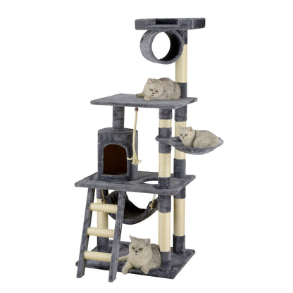 Go Pet Club 62" Classic Cat Tree with Sisal Covered PostsOverall Size : 27"L x 38"W x 62"H