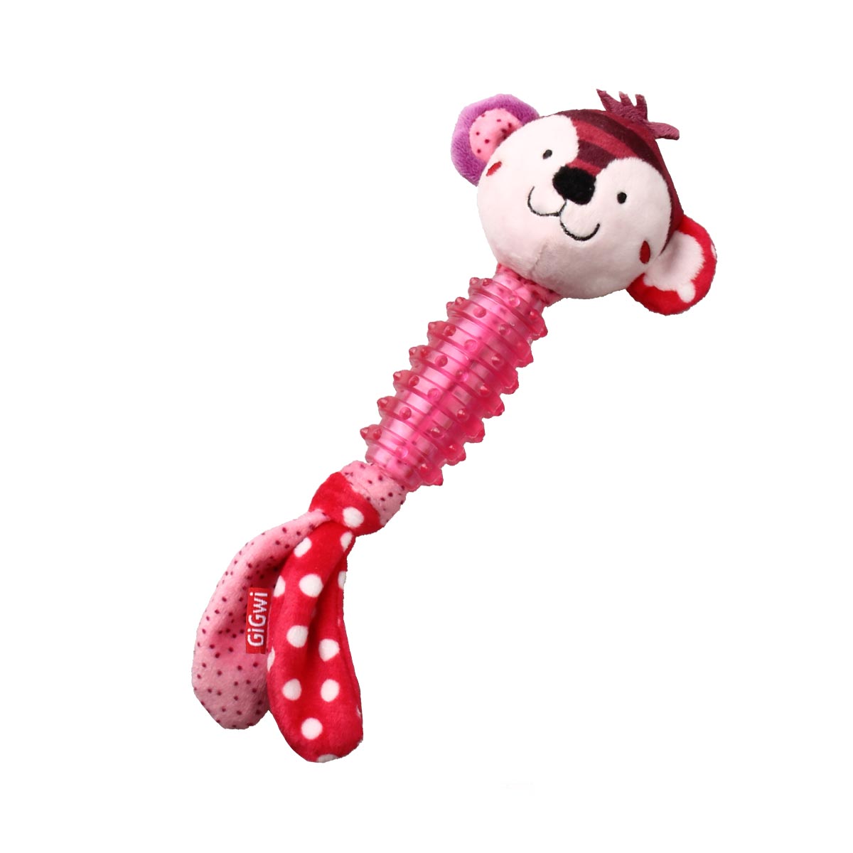 GiGwi Suppa Puppa Monkey with Squeaker inside - Plush/TPR (Small)