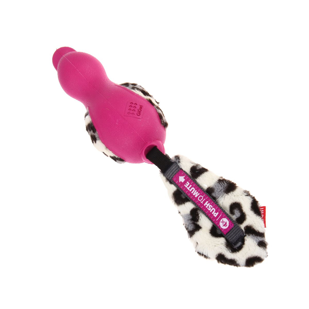 Push To Mute Duck with Plush Tail - Pink