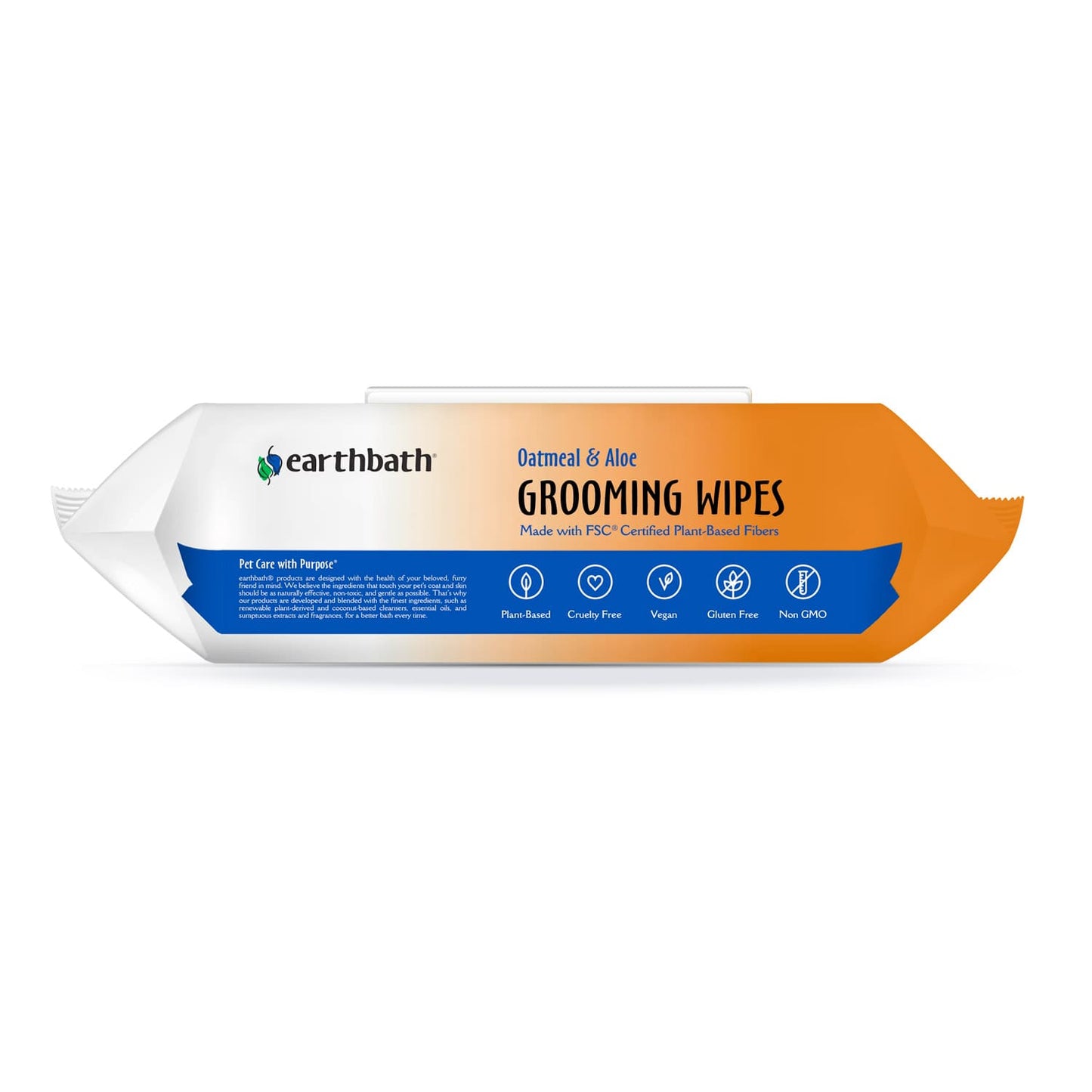 Earthbath Grooming Wipes - Oatmeal & Aloe 100 ct