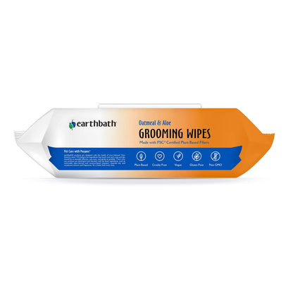 Earthbath Grooming Wipes - Oatmeal & Aloe 100 ct