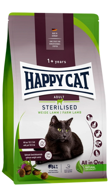 Happy Cat Adult Sterilised Weide Lamm 10 KG