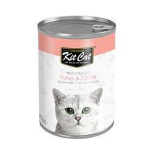 Kit Cat Wild Caught Tuna with Crab Canned Cat Food 400g