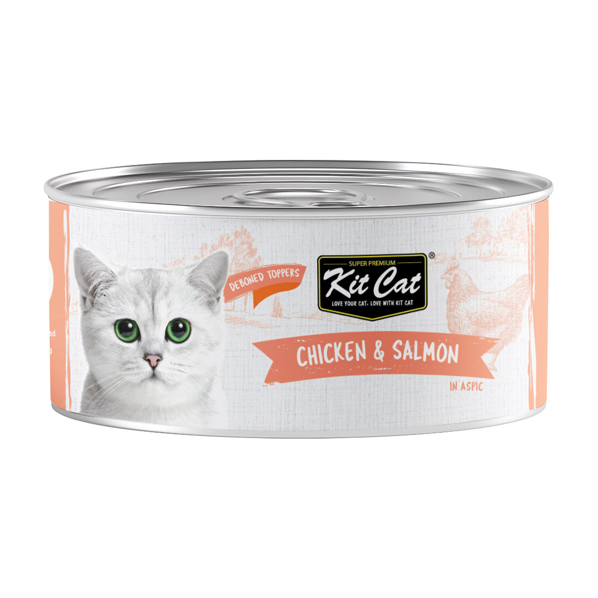 Kit Cat Chicken &amp; Salmon 80g (1 Box -24pcs)
