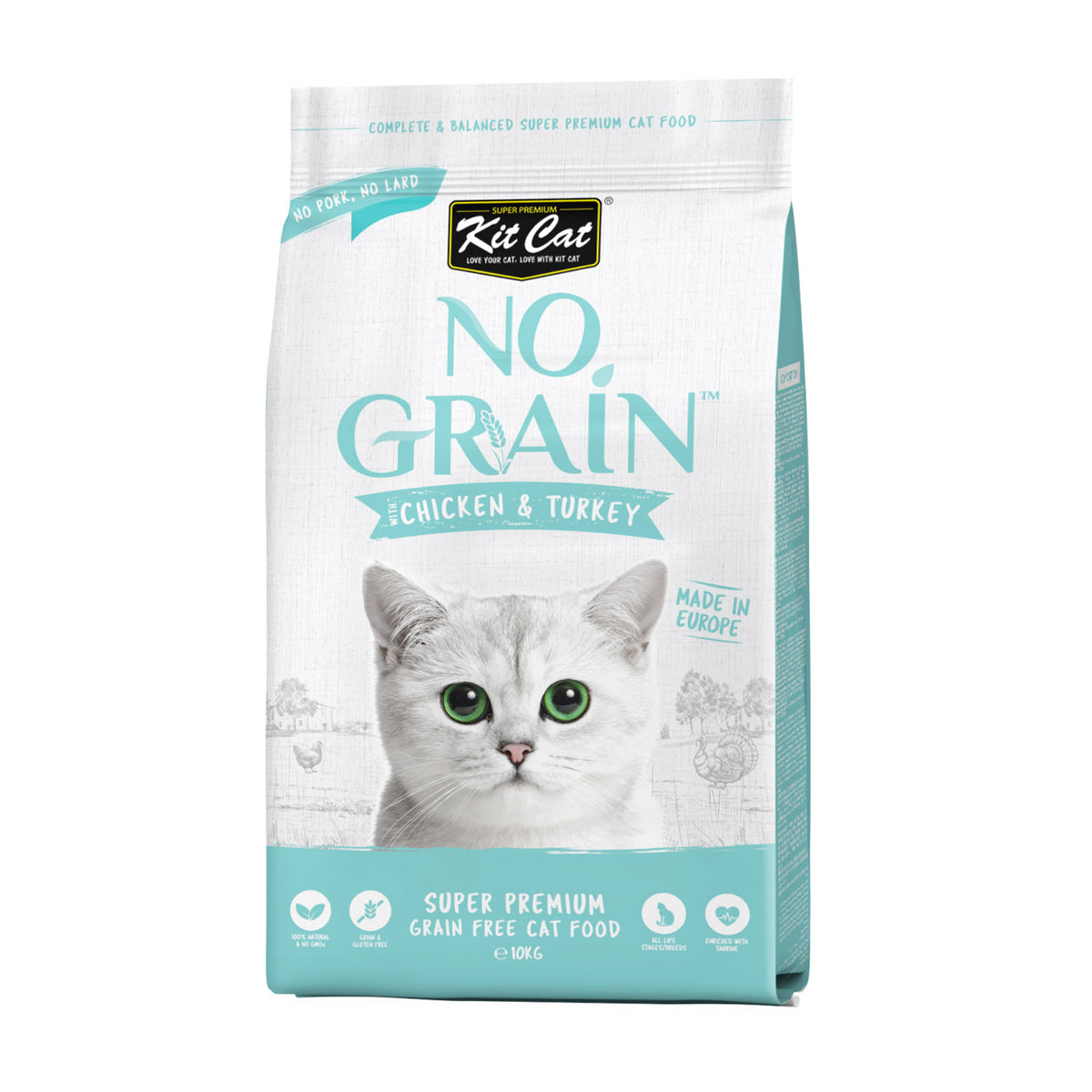 Kit Cat No Grain With Chicken And Turkey 10kg