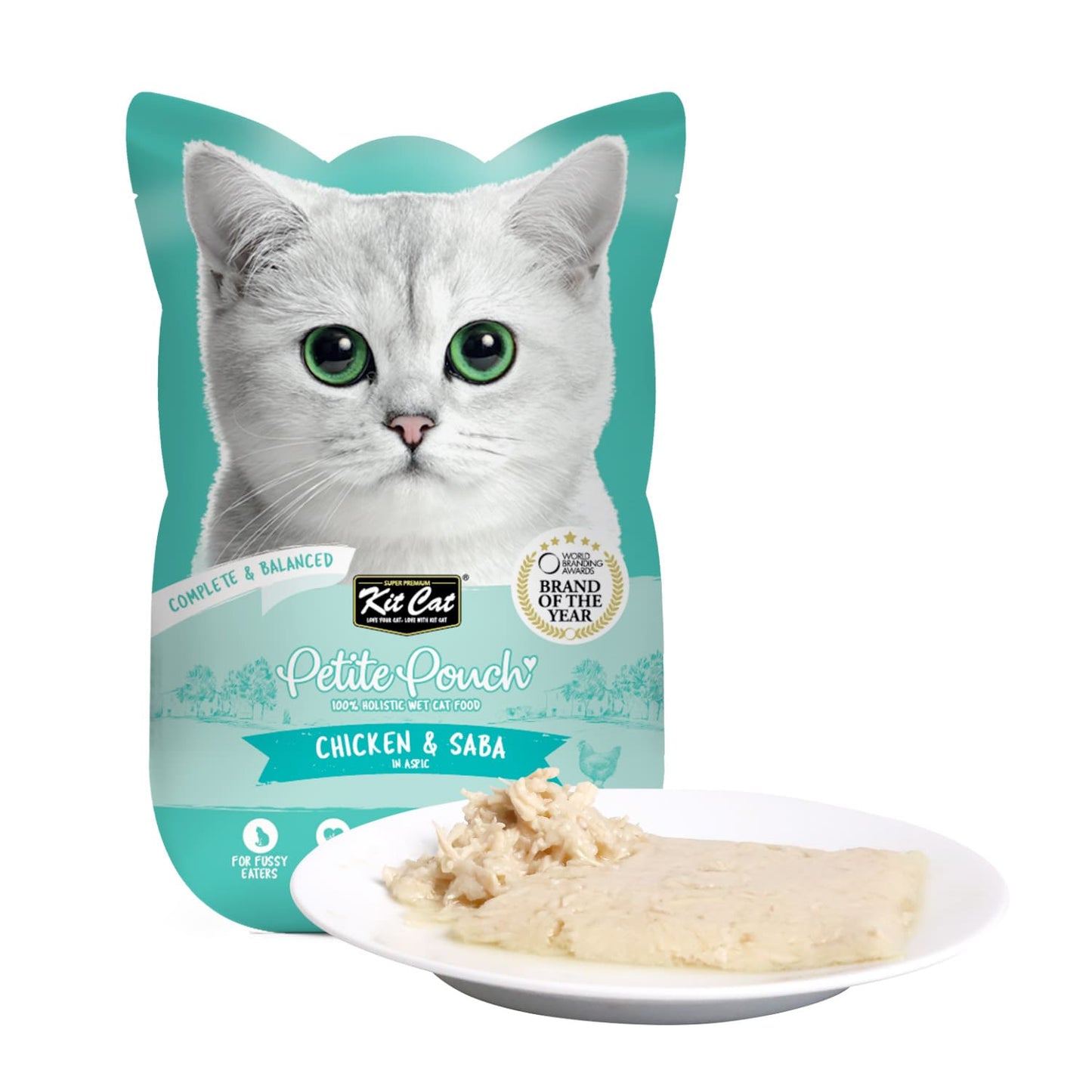 Kit Cat Petite Pouch 70g - Chicken & Saba (1 Box -24pcs)