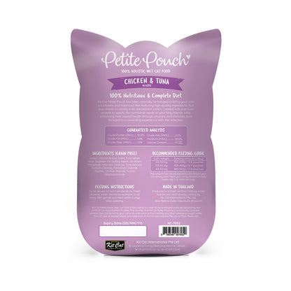 Kit Cat Petite Pouch 70g - Chicken & Tuna (1 Box -24pcs)