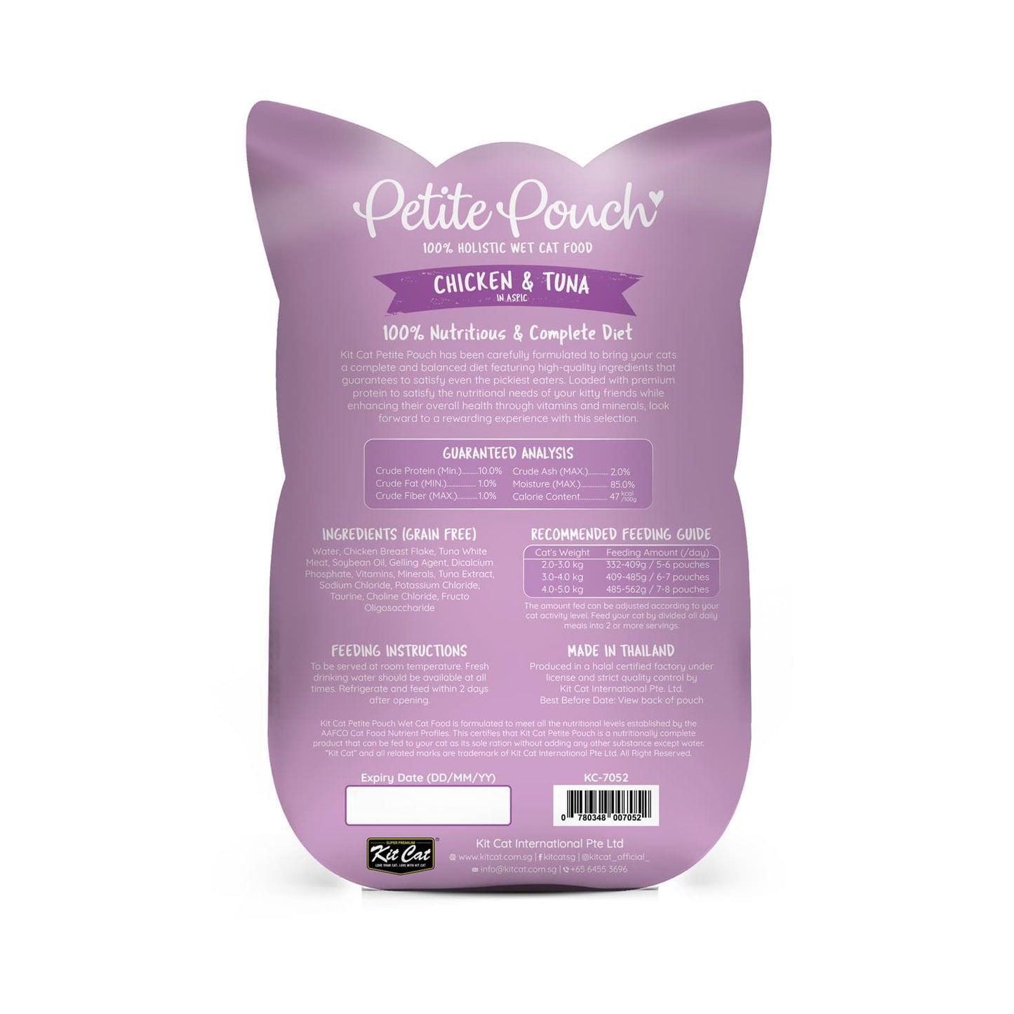 Kit Cat Petite Pouch 70g - Chicken & Tuna