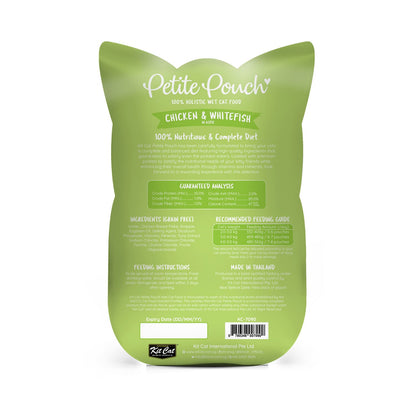 Kit Cat Petite Pouch 70g - Chicken &amp; Whitefish (1 Box -24pcs)