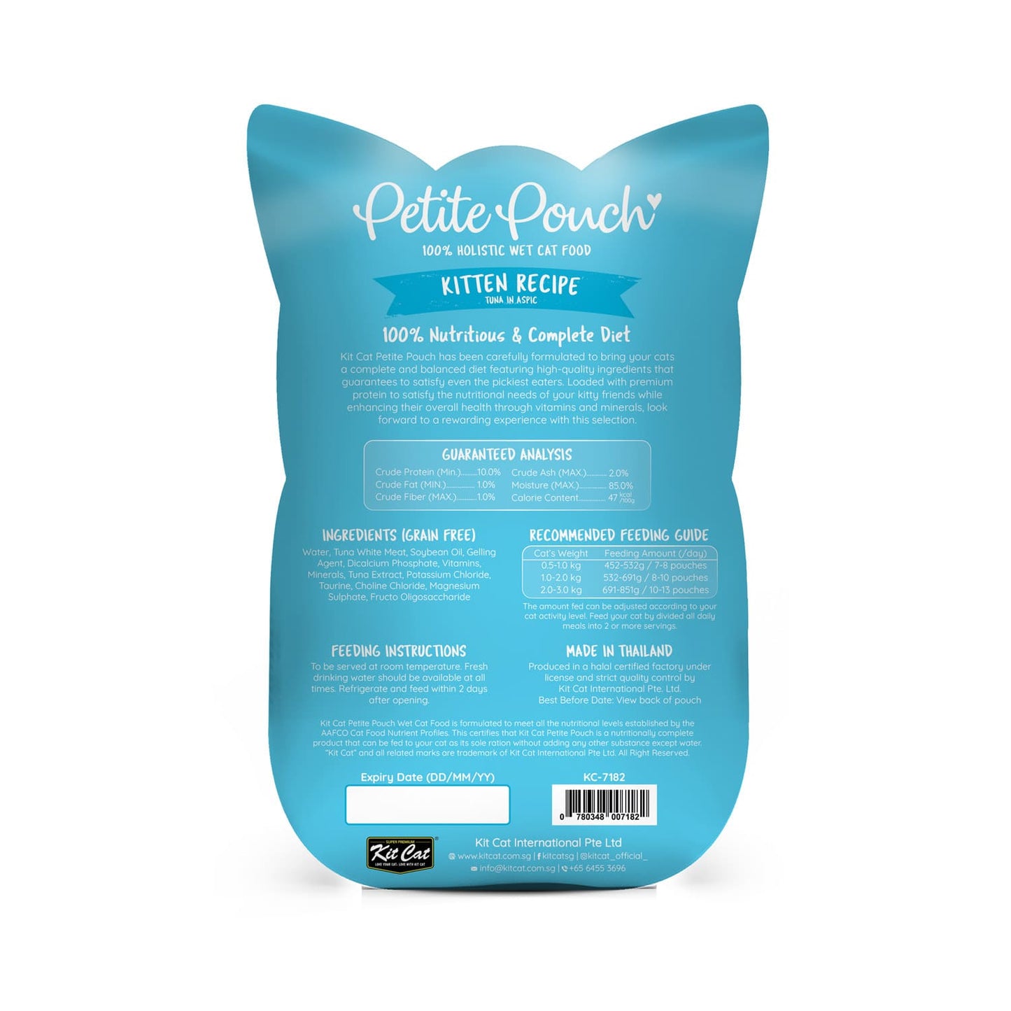 Kit Cat Petite Pouch 70g - Kitten Tuna (1 Box -24pcs)