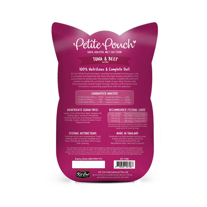 Kit Cat Petite Pouch 70g - Tuna &amp; Beef (1 Box -24pcs)