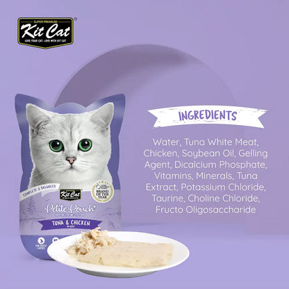 Kit Cat Petite Pouch 70g - Tuna &amp; Chicken (1 Box -24pcs)