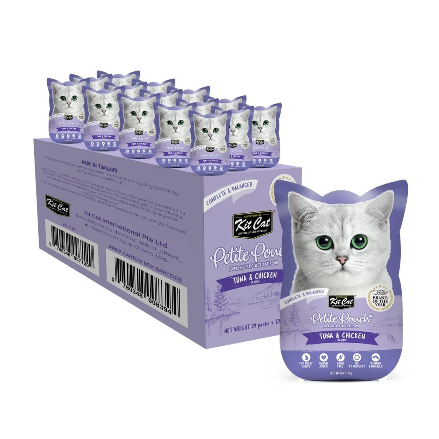 Kit Cat Petite Pouch 70g - Tuna & Chicken