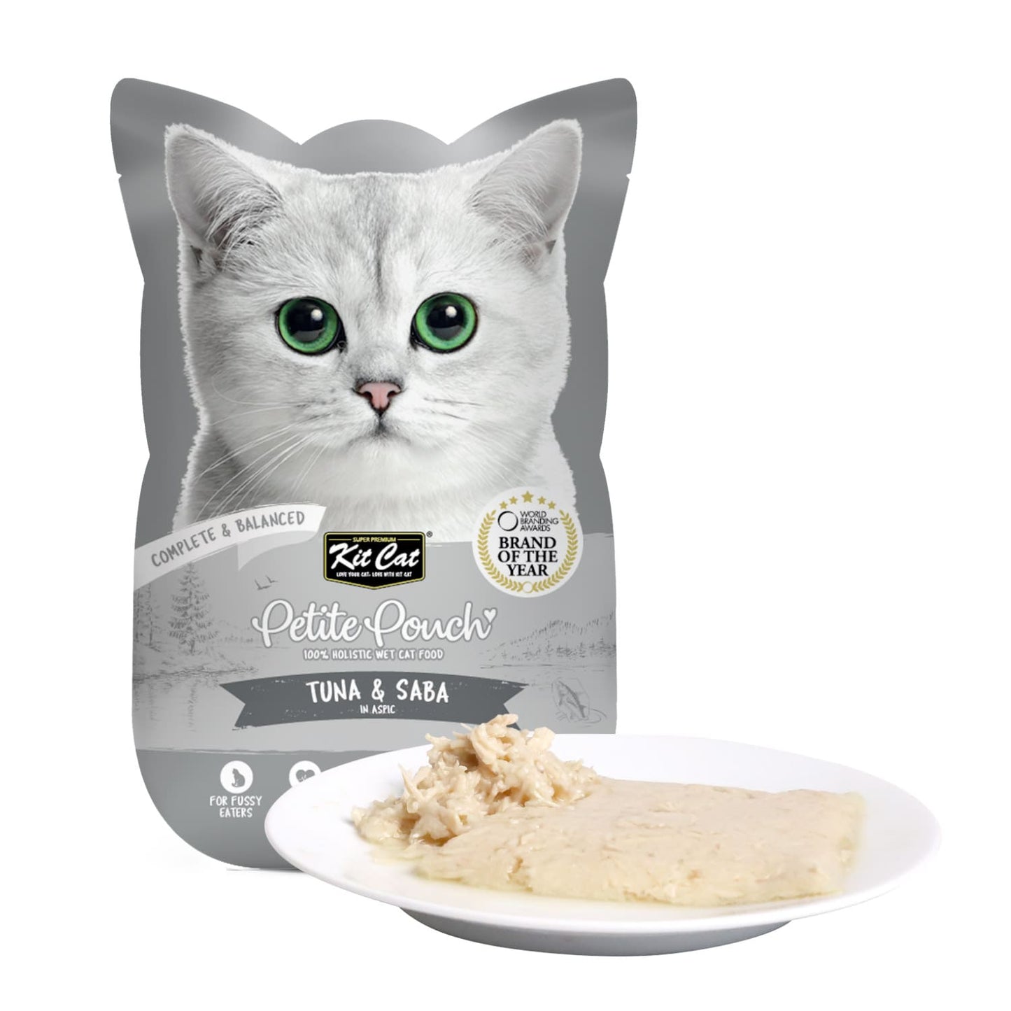 Kit Cat Petite Pouch 70g - Tuna & Saba (1 Box -24pcs)