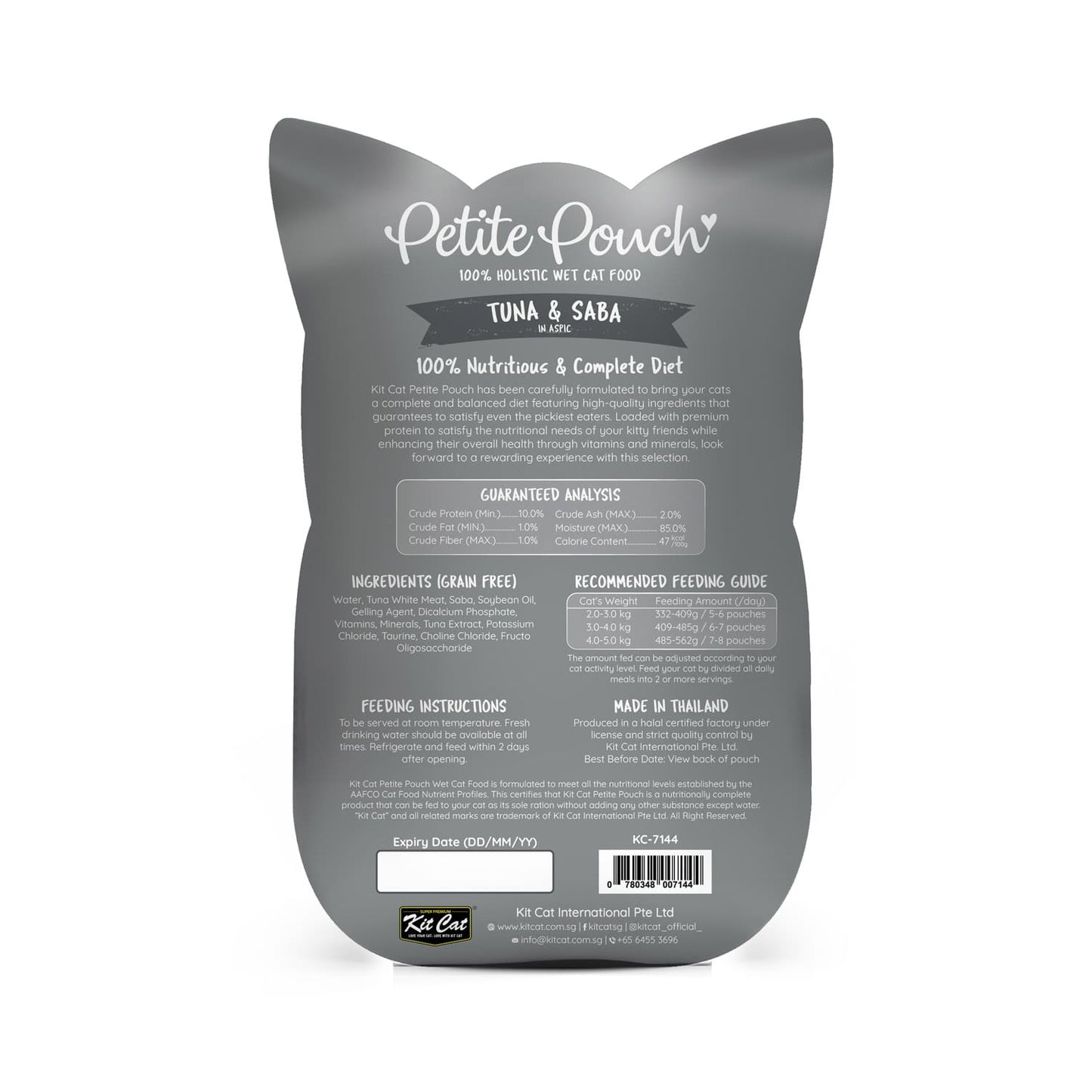 Kit Cat Petite Pouch 70g - Tuna & Saba (1 Box -24pcs)