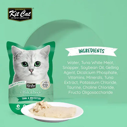 Kit Cat Petite Pouch 70g - Tuna & Whitefish