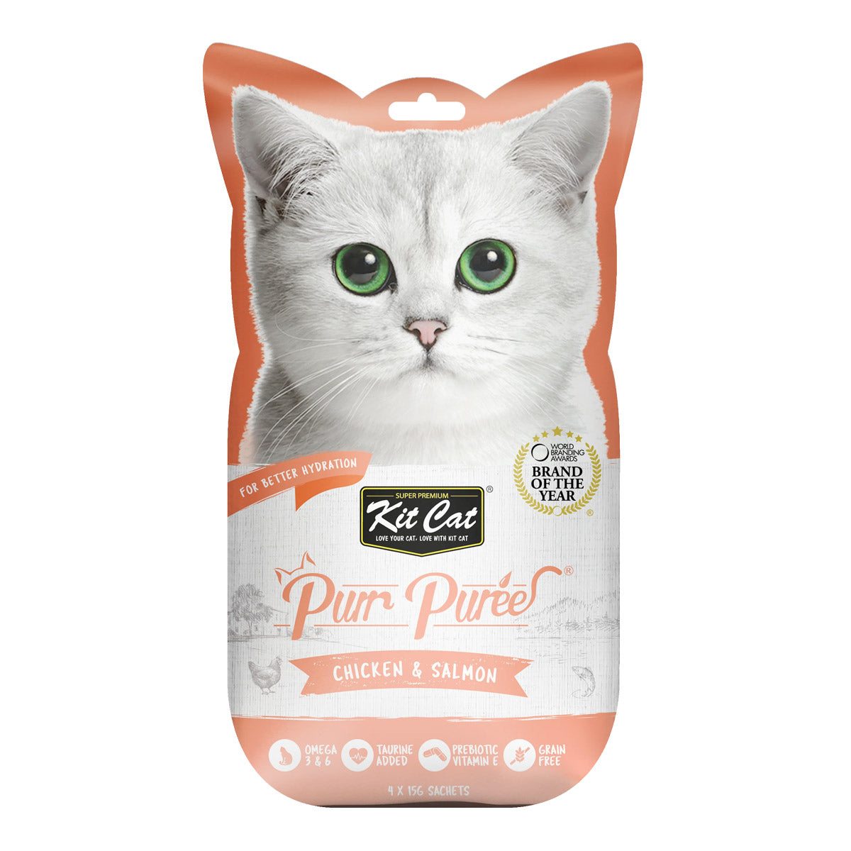 Kit Cat Purr Puree Chicken &amp; Salmon