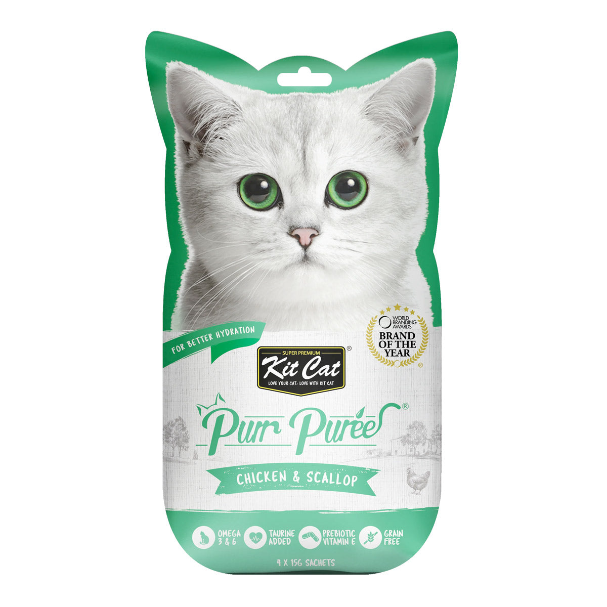 Kit Cat Purr Puree Chicken &amp; Scallop
