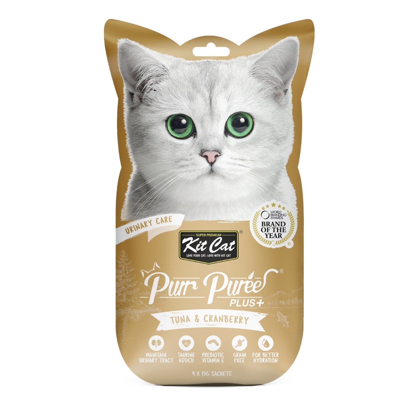 Kit Cat Purr Puree Plus+ Tuna &amp; Cranberry (Urinary Care)