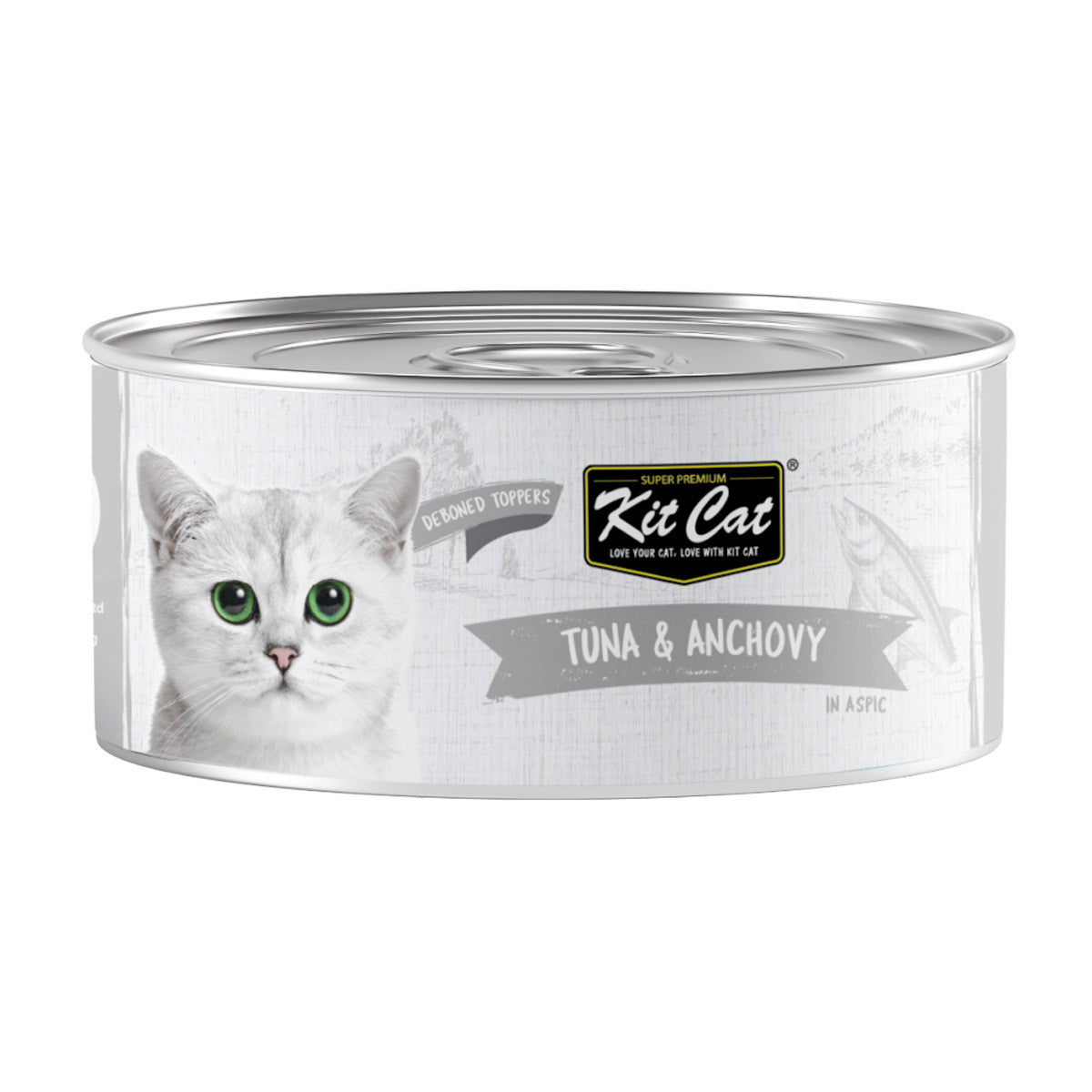 Kit Cat Deboned Tuna &amp; Anchovy Toppers 80g (1 Box -24pcs)