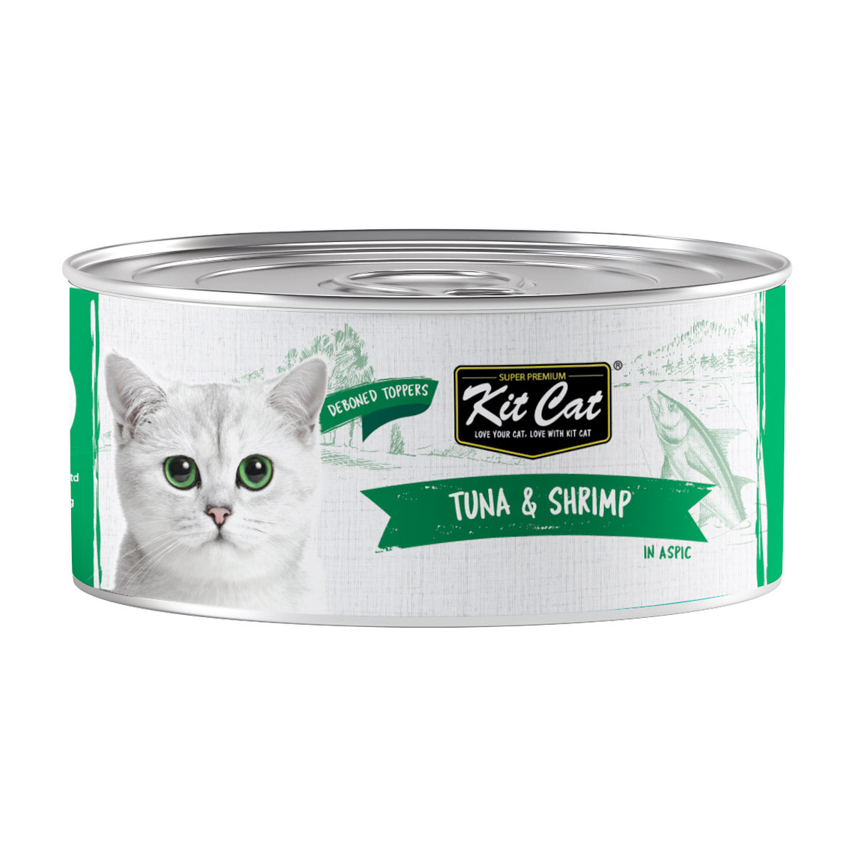 Kit Cat Deboned Tuna &amp; Shrimp Toppers 80g (1 Box -24pcs)