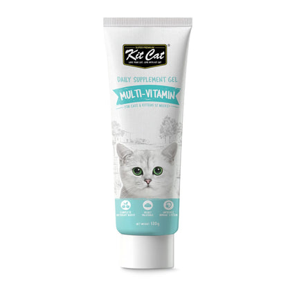 Kit Cat Daily Nutritional Supplement Gel For Cats &amp; Kittens - Multi-Vitamin (120g)