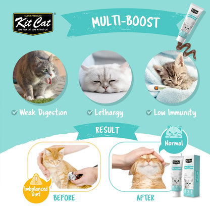 Kit Cat Daily Nutritional Supplement Gel For Cats &amp; Kittens - Multi-Vitamin (120g)