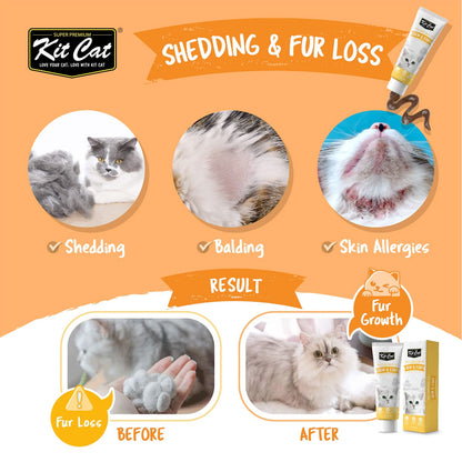 Kit Cat Daily Nutritional Supplement Gel For Cats &amp; Kittens - Skin &amp; Coat (120g)