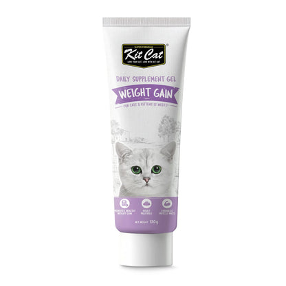 Kit Cat Daily Nutritional Supplement Gel For Cats &amp; Kittens- Weight Gain (120g)