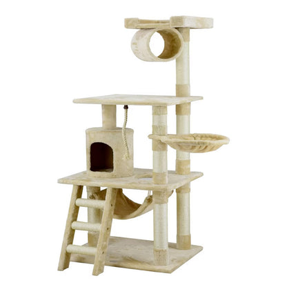 Go Pet Club 62" Mittens Cat TreeOverall Size : 27"L x 38"W x 62"H