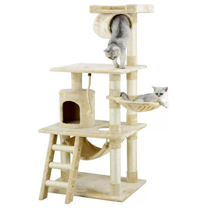 Go Pet Club 62" Mittens Cat TreeOverall Size : 27"L x 38"W x 62"H