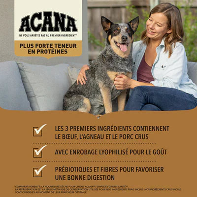 Acana Highest Protein Rachlands Recipe Dry Dog Food - 2KG
