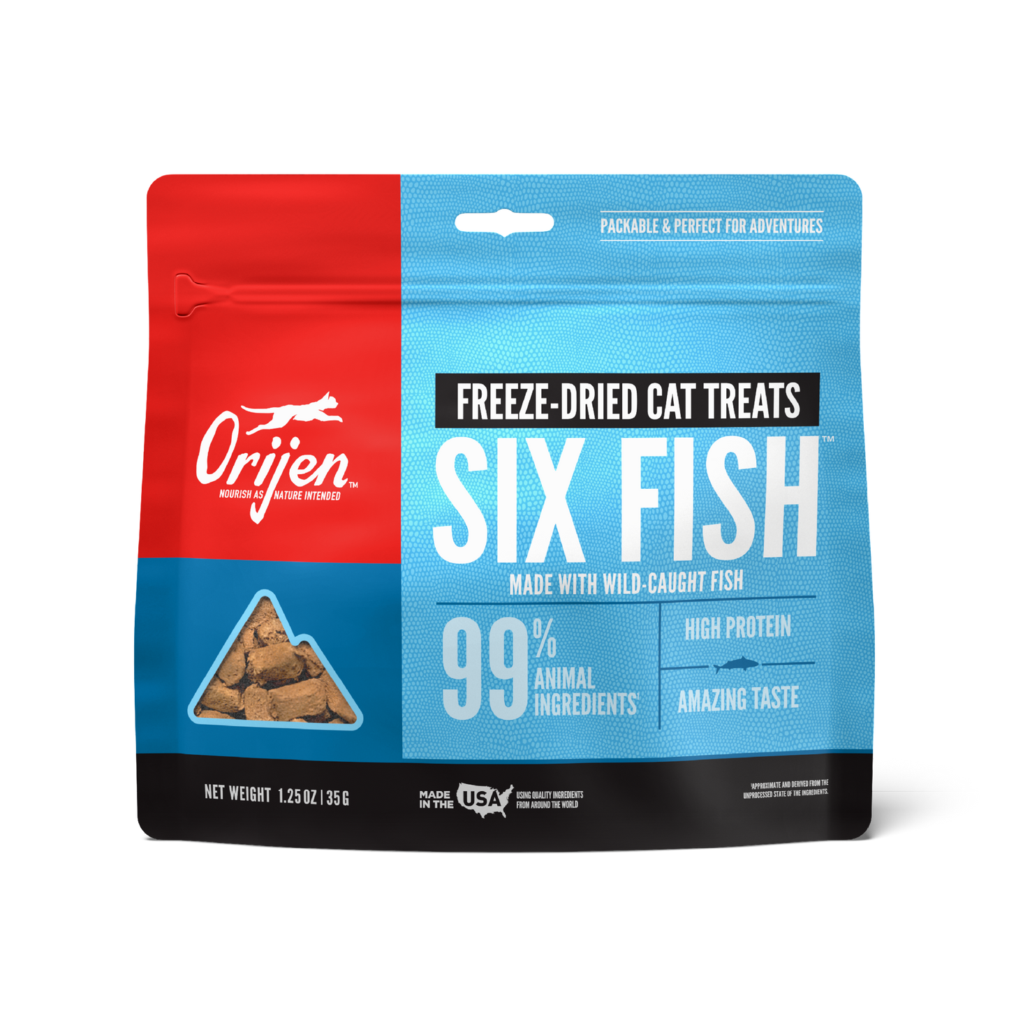 Orijen Six Fish Freeze Dried Cat Treats - 35G