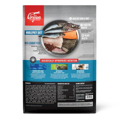 Orijen Six Fish Adult Dry Cat Food - 5.4KG