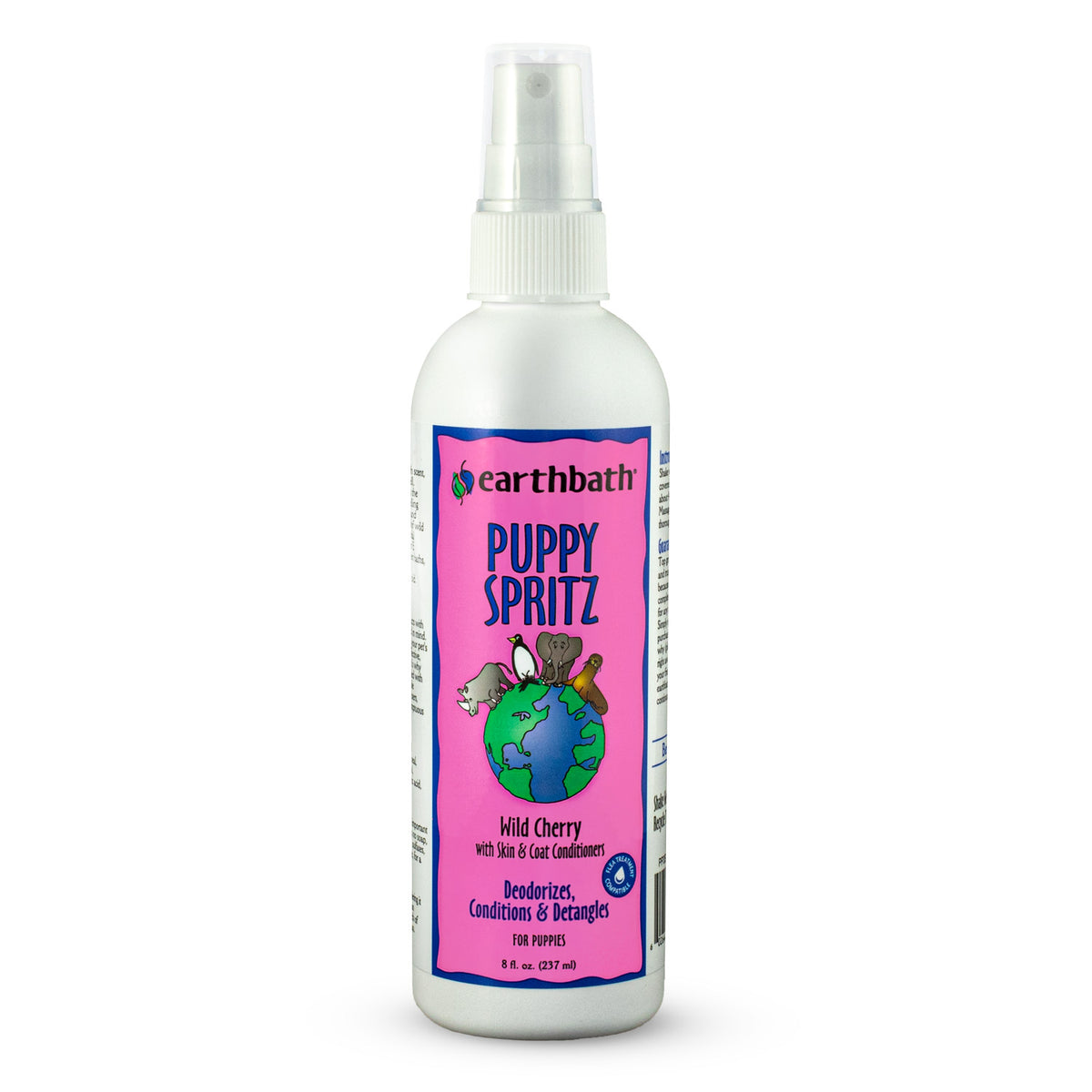 earthbath® Puppy Spritz, Wild Cherry with Skin &amp; Coat Conditioners, Made in USA, 8 oz pump spray