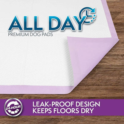 Simple Solution All Day Premium Dog Pads, Lavender Scent, 23" x 24" - Pack of 100 (Copy)