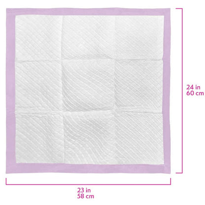 Simple Solution All Day Premium Dog Pads, Lavender Scent, 23" x 24" - Pack of 100